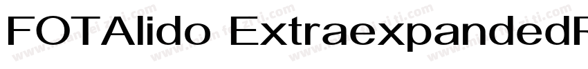 FOTAlido ExtraexpandedRegular字体转换